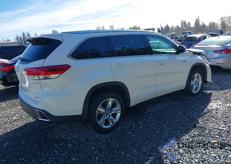 2019 Toyota Highlander Hybrid Limited from USA, damaged, VIN 5TDDGRFH2KS067178